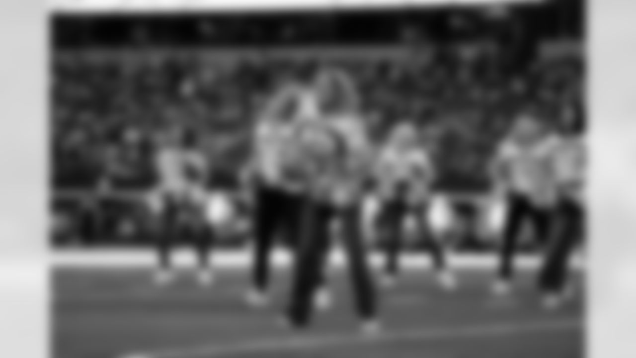 19 October 2025:   Cheerleaders halftime show
of the Dallas Cowboys during their regular season 44-22 win over the Washington Commanders at AT&T Stadium in Arlington, Texas.  Photo by James D. Smith/Dallas Cowboys