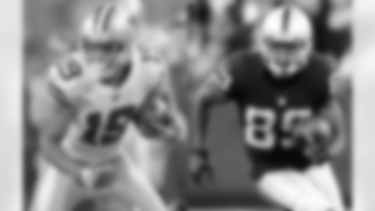 *11) Wide Receiver Amari Cooper played in three-plus seasons each with the Raiders (2015-18) and Cowboys (2018-21). With which team did he score the most touchdowns? *

Cooper was selected fourth overall by the Raiders in the 2015 draft but was later traded to Dallas six games into the 2018 season. Playing 56 games with the Cowboys and 52 in Oakland, he finished with 27 and 19 touchdown catches, respectively. His best year wearing the Star came in 2019 when he totaled 1,189 receiving yards with eight scoring grabs to earn one of his five career Pro Bowl invites.