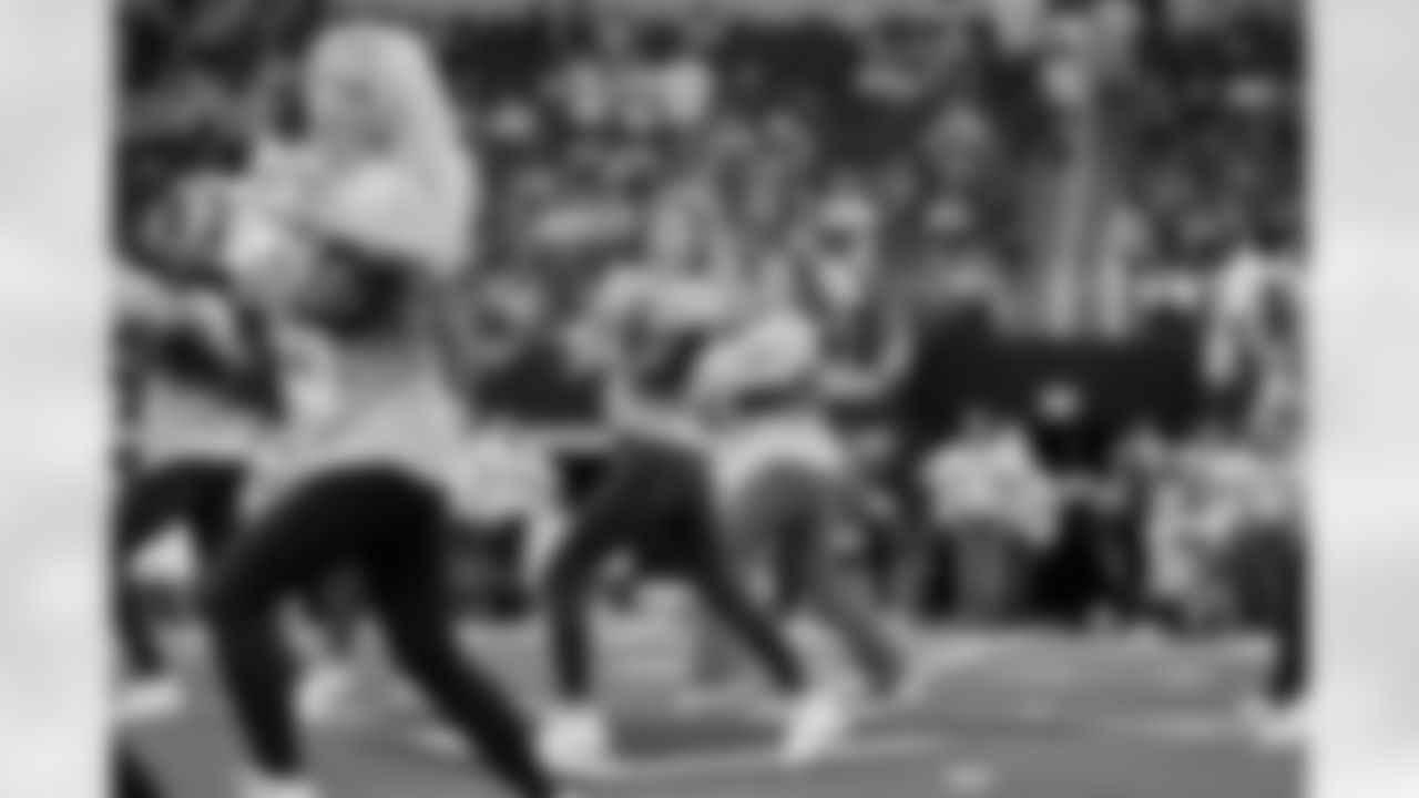 19 October 2025:   Cheerleaders halftime show
of the Dallas Cowboys during their regular season 44-22 win over the Washington Commanders at AT&T Stadium in Arlington, Texas.  Photo by James D. Smith/Dallas Cowboys