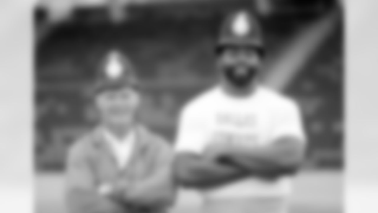 1) The Cowboys first game played outside of the United States was a 1986 preseason matchup against Chicago. Where did they play?
The Cowboys and Bears met up in London on August 3, 1986, in the inaugural American Bowl, which was an annual preseason game that the NFL held in other countries. Played at Wembley Stadium, Dallas fell to Chicago, 17-6. Pictured here are head coach Tom Landry and Ed "Too Tall" Jones during a media event in the days leading up to the game.