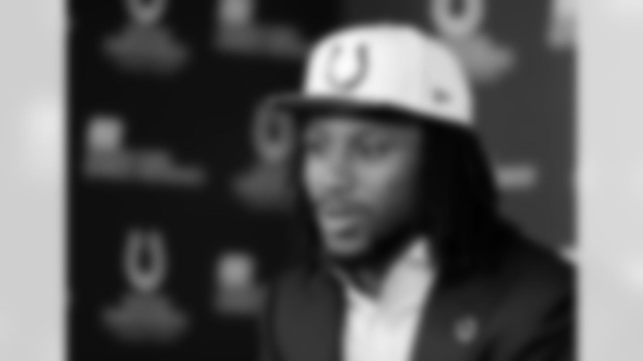 Malik Hooker, 15th overall, Indianapolis, 2017
Hooker had an injury-riddled four years with the Colts and has now spent more time in Dallas, as he is playing his fifth season.
Currently on IR with a toe injury, Hooker has played 68 games in Dallas, to just 36 with the Colts.
Indianapolis Colts first round draft pick Malik Hooker responds to a question during an NFL football news conference Friday, April 28, 2017, in Indianapolis. (AP Photo/Darron Cummings)