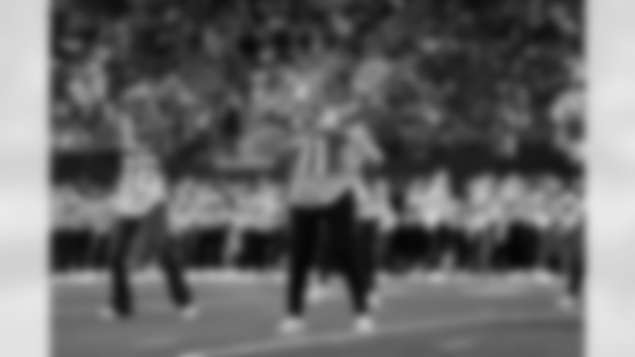 19 October 2025:   Cheerleaders halftime show
of the Dallas Cowboys during their regular season 44-22 win over the Washington Commanders at AT&T Stadium in Arlington, Texas.  Photo by James D. Smith/Dallas Cowboys