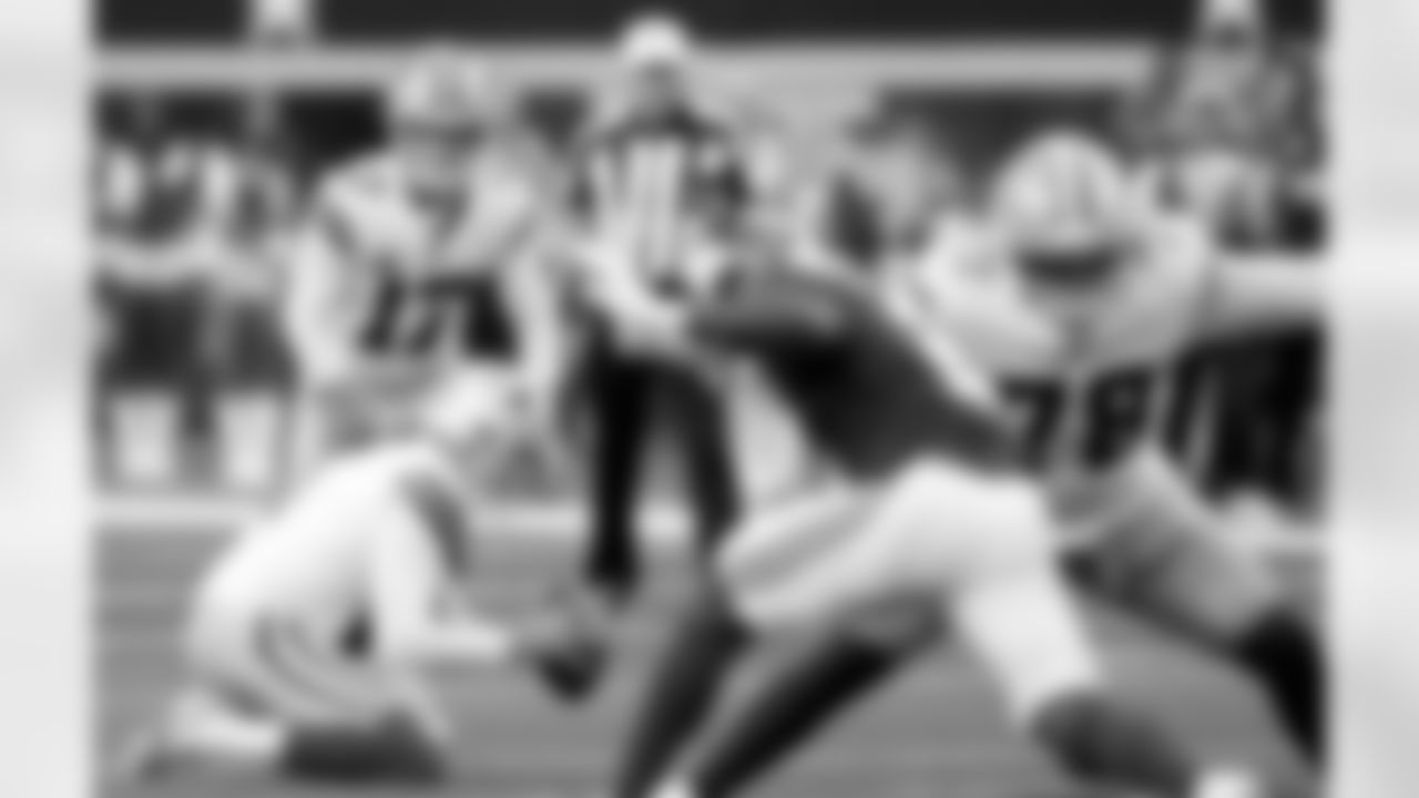 14 September 2025: Brandon Aubrey (17)
of the Dallas Cowboys during their regular season 40-37 overtime win against the New York Giants at AT&T Stadium in Arlington, Texas.  Photo by James D. Smith/Dallas Cowboys