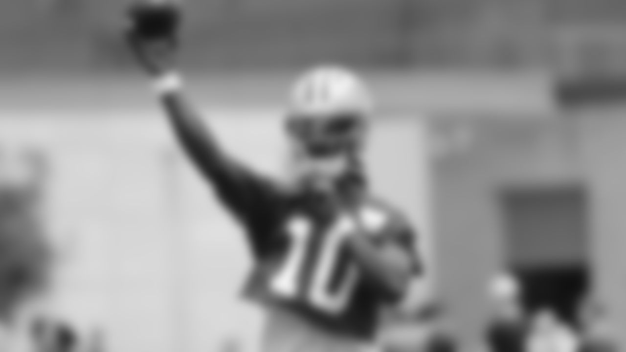 Joe Milton rebounds nicely
The battle for backup quarterback is one to watch in 2025, as Joe Milton arrives via trade to battle Will Grier. Milton has a cannon of an arm and that can create issues on shorter routes, at times, evidenced by an overthrow in the red zone in the second minicamp practice. But credit to the young QB for shaking it off and bouncing back in a big way thereafter.
Milton threw two touchdowns after the errant pass, one to Jonathan Mingo and another to Ryan Flournoy, and the timing and location of the throws was immaculate.
- Patrik Walker