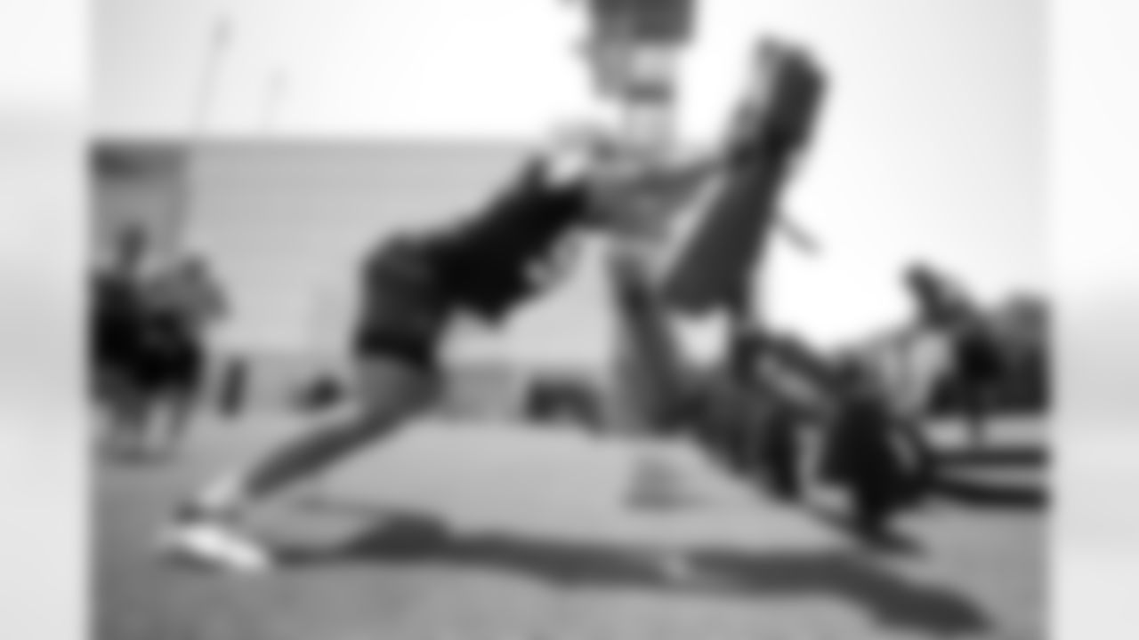 23 May 2024:  Marshawn Kneeland (94)
of the Dallas Cowboys during an organized team activity (OTA) practice at the Ford Center at The Star in Frisco, Texas.   Photo by James D. Smith/Dallas Cowboys