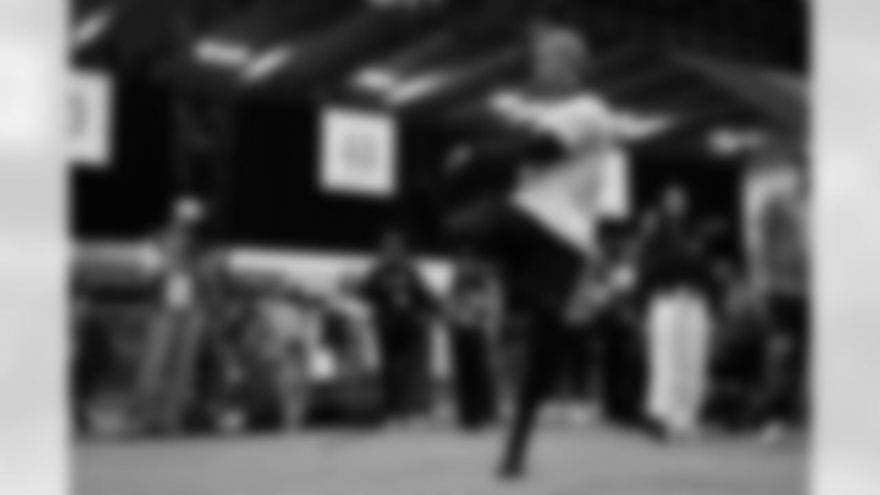 Dallas Cowboys kicker Brandon Aubrey (17) participates during the 2026 Pro Bowl Skills Challenge on Monday, February 2, 2026 in San Francisco. (Kara Durrette/NFL)