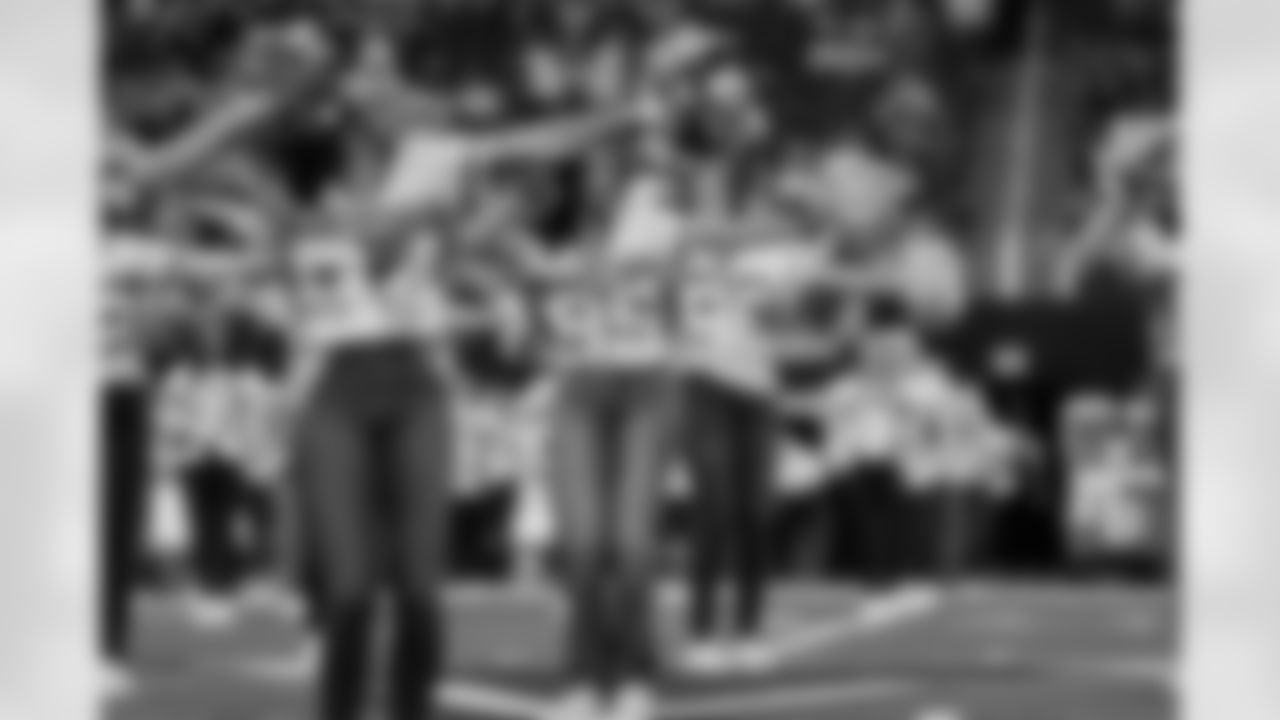 19 October 2025:   Cheerleaders halftime show
of the Dallas Cowboys during their regular season 44-22 win over the Washington Commanders at AT&T Stadium in Arlington, Texas.  Photo by James D. Smith/Dallas Cowboys