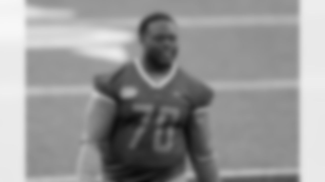 Following his senior season, Jones competed in the 2021 Senior Bowl in Mobile, Alabama with a chance to improve his draft stock. The way to do that was to show his versatility, which he did by taking reps at left and right guard as well as right tackle with different teams seeing him fit in different places.