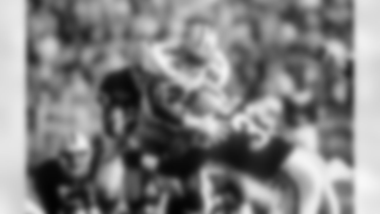 *9) On Oct. 25, 1992, in the only game ever played between the Cowboys and Raiders in Los Angeles, Emmitt Smith did this for the first time in his career. *

Smith was the driving force in this one as he both ran for three touchdowns and topped 150 rushing yards (152) for the first time in his career to lead Dallas to a 28-13 victory over the Raiders in the LA Coliseum. He would go on to accomplish the feat only two other times on his road to the Hall of Fame, recording 163 yards and four touchdowns on Sept. 4, 1995 at the Giants, and 155 yards and three scores on Nov. 28, 1996 vs. Washington.