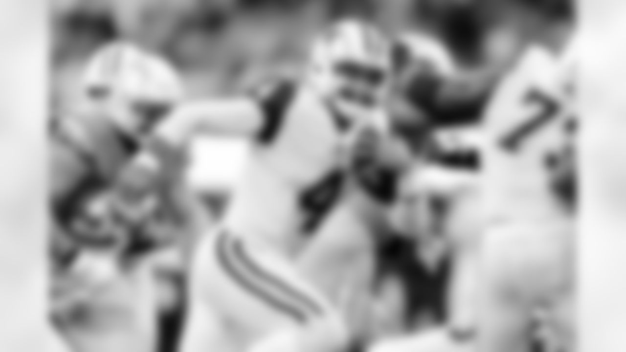 7) What personal best did Dak Prescott record during the Cowboys' 20-17 win at the Chargers on Oct. 16, 2023?
The Cowboys' first touchdown in this Monday night game came courtesy of Prescott, although he scored using his legs, not his arm. On fourth-and-1 at the Chargers 18-yard line, the quarterback sprinted off right tackle and all the way to the end zone, the longest rushing touchdown of his career. Of course, Prescott would also go on to throw a 2-yard scoring pass, one of 23 times during his time with the Cowboys that he's produced a touchdown both ways in a single game, which is a team record.