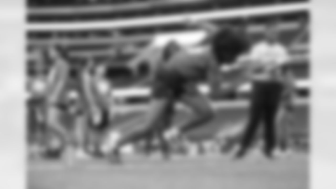 29 June 2025: 40 yard dash drill
at the 2025 Girls Flag Football College Combine hosted by the Dallas Cowboys and Bridgestone at AT&T Stadium in Arlington, Texas. Photo by James D. Smith/Dallas Cowboys