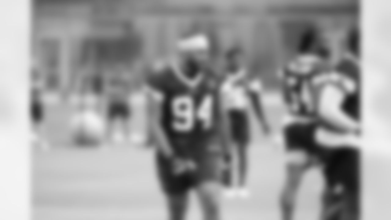 22 May 2024:   Marshawn Kneeland (94)
of the Dallas Cowboys during an organized team activity (OTA) practice at the Ford Center at The Star in Frisco, Texas.   Photo by James D. Smith/Dallas Cowboys