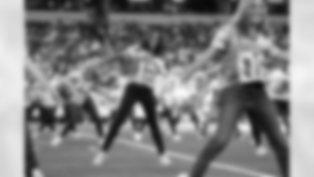 19 October 2025:   Cheerleaders halftime show
of the Dallas Cowboys during their regular season 44-22 win over the Washington Commanders at AT&T Stadium in Arlington, Texas.  Photo by James D. Smith/Dallas Cowboys