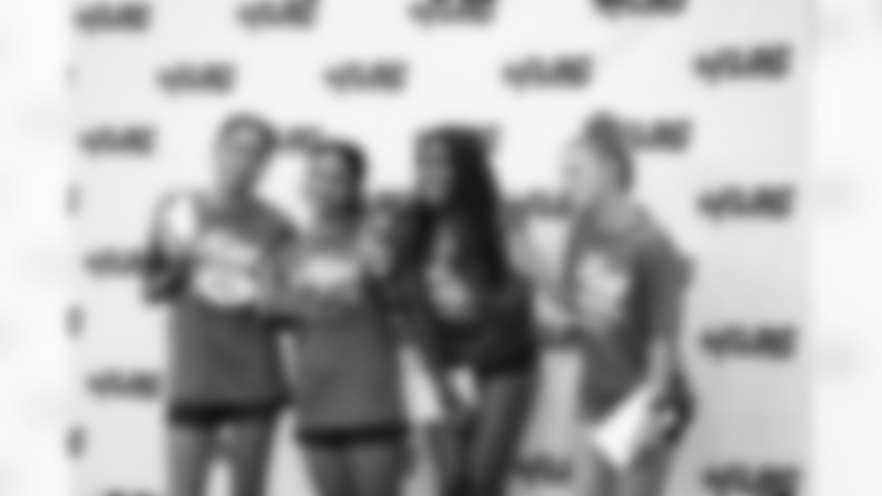 29 June 2025: Backdrop for photos
at the 2025 Girls Flag Football College Combine hosted by the Dallas Cowboys and Bridgestone at AT&T Stadium in Arlington, Texas. Photo by James D. Smith/Dallas Cowboys
