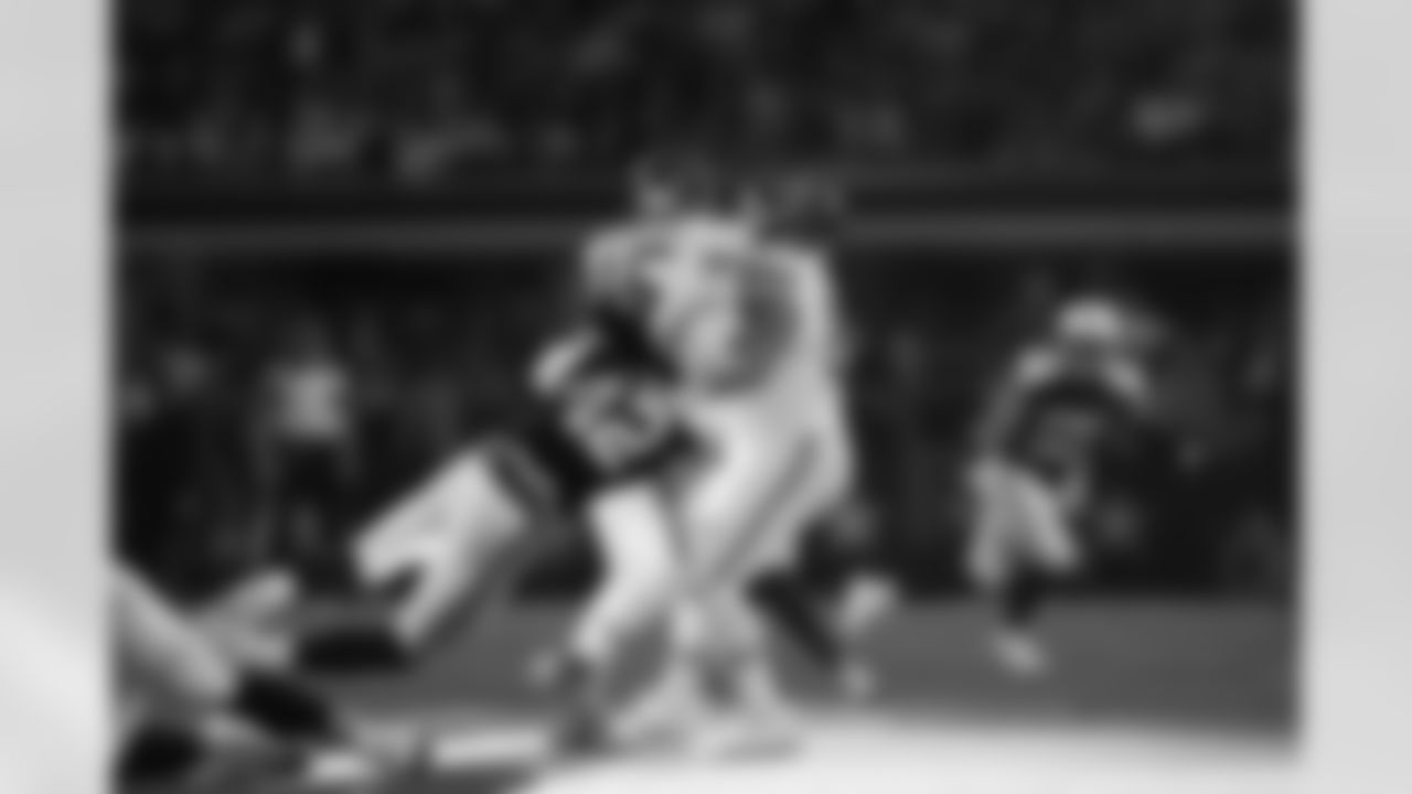 Big Day from the Vet

Jadeveon Clwoney is the second-longest tenured NFL player on the Cowboys' roster. The 12 years of experience in the league is continuing to pay dividends for Dallas' offense, none more than his performance on Thanksgiving. 

Clowney had two of Dallas' three sacks on the night, including one that took him 11.3 seconds to get to Patrick Mahomes on, according to Tony Romo on the CBS broadcast of the game. 

Clowney also finished tied for first as the team's leading tackler with six total, joining Shavon Revel and DeMarvion Overshown. Clowney finished second on the team in total pressures with three behind Quinnen Williams, who had six.