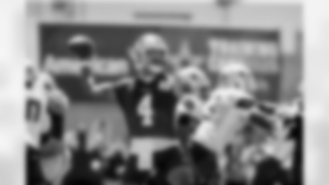 2. Dak Prescott
This list is filled with receivers, especially at the top. That being said, someone had to get them the ball.
That someone obviously is QB1 and Dak had one of his better training camps of his career. He looked in total command of the offense, rarely making a lot of mistakes and by the end of the camp here in Oxnard, the offense was humming.
Dak has always been a quarterback that will find the open receiver vs. forcing it to one player. That being said, look for a lot of players to shine this year, as they did at camp.