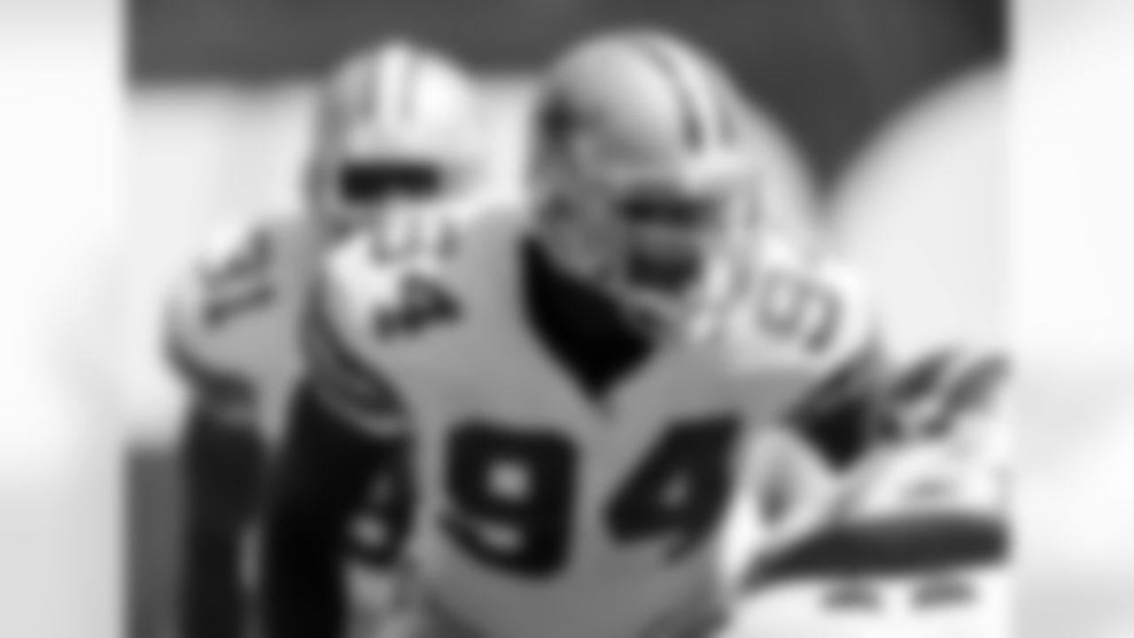 10) On Sept. 11, 2005, at San Diego, cornerback Aaron Glenn intercepted a pass in the end zone with only 30 seconds left to secure a 28-24 win for the Cowboys. But what future Pro Football Hall of Fame linebacker also made his rookie debut in the game?
This matchup saw the 11th overall pick in the 2005 draft, DeMarcus Ware, play in his first official NFL contest. And while he didn't immediately explode onto the scene, finishing with just two tackles on the day, success would come soon enough. By the time he left the team to join Denver in 2014, Ware had racked up 117 sacks overall in Dallas, the most in franchise record books. He was inducted into both the Cowboys Ring of Honor and Pro Football Hall of Fame in 2023.