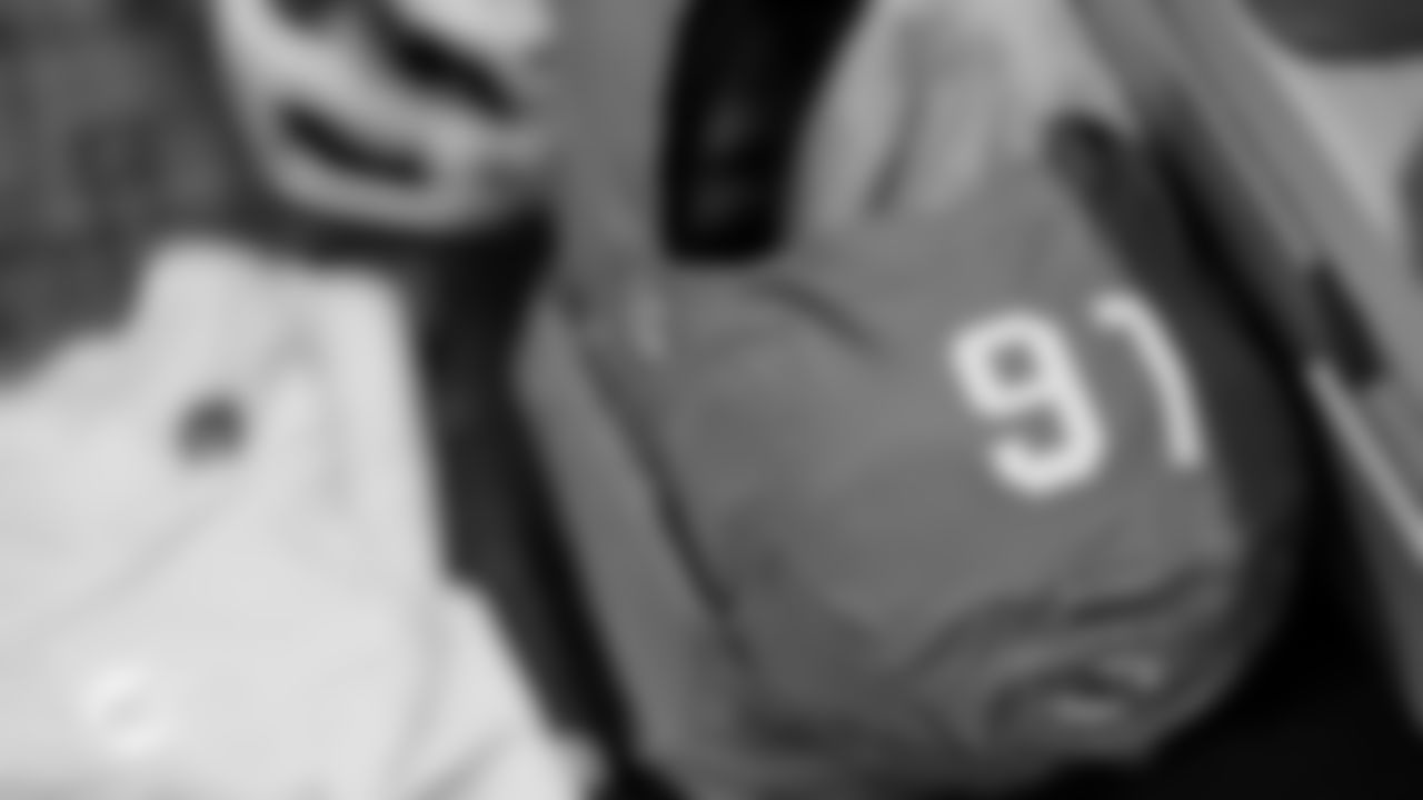 Miami Dolphins locker room before an NFL football game against the Baltimore Ravens on Thursday, Oct. 30, 2025 in Miami Gardens, FL. (Tomas Diniz Santos/Miami Dolphins via AP)