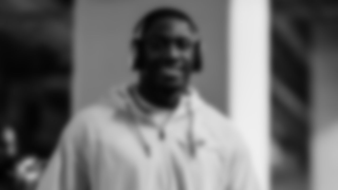 Miami Dolphins linebacker K.J. Britt (3) arrives before an NFL football game against the Atlanta Falcons on Sunday, Oct. 26, 2025 in Atlanta, GA. (Tomas Diniz Santos/Miami Dolphins via AP)