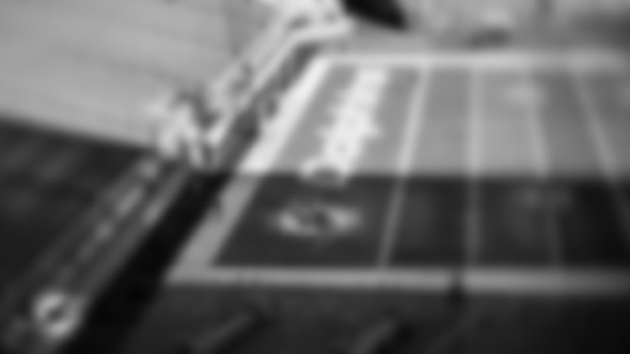 General view of the field in Hard Rock Stadium before an NFL football game between the Miami Dolphins and Tampa Bay Buccaneers on Sunday, Dec. 28, 2025 in Miami Gardens, FL. (Lauren Sopourn/Miami Dolphins via AP)