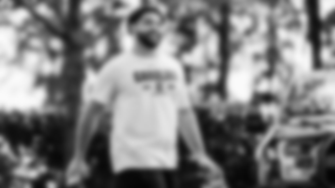 Miami Dolphins defensive tackle Alex Huntley (96) arrives before an NFL football game against the New Orleans Saints on Sunday, Nov. 30, 2025 in Miami Gardens, FL. (Tomas Diniz Santos/Miami Dolphins via AP)