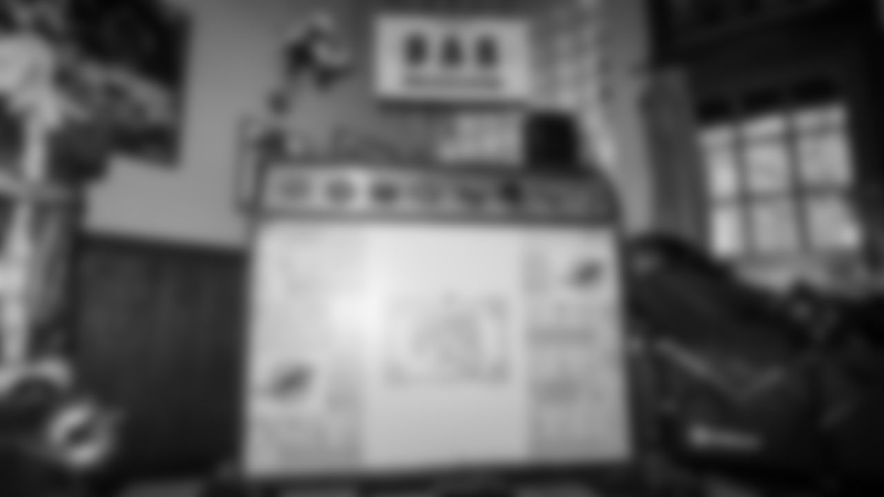 DJ booth at The Bar decorated for 305 day.