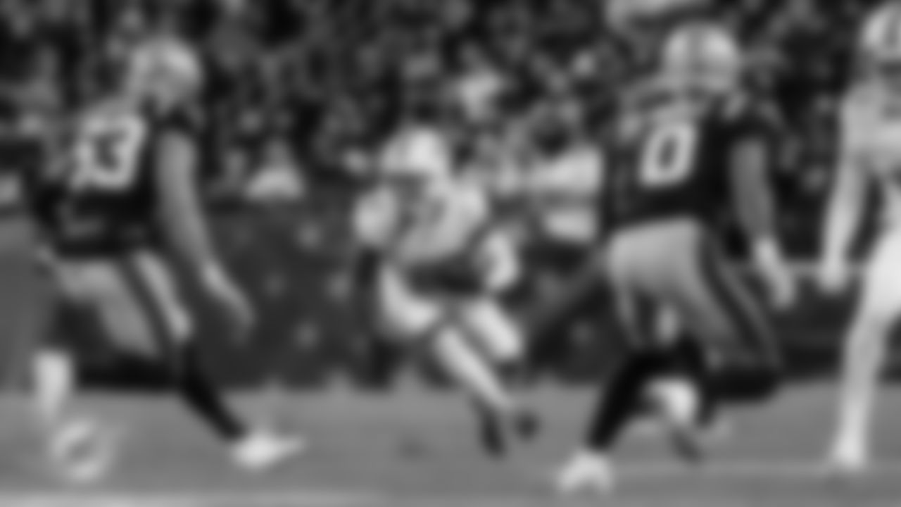 Miami Dolphins wide receiver Malik Washington (6) runs the ball during an NFL football game against the New England Patriots on Sunday, Jan. 4, 2026 in Foxborough, MA. (Ryan Lee/Miami Dolphins via AP)