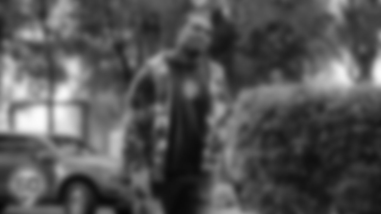 Miami Dolphins linebacker Tyrel Dodson (25) arrives before an NFL football game against the Cincinnati Bengals on Sunday, Dec. 21, 2025 in Miami Gardens, FL. (Raul Maristany/Miami Dolphins via AP)