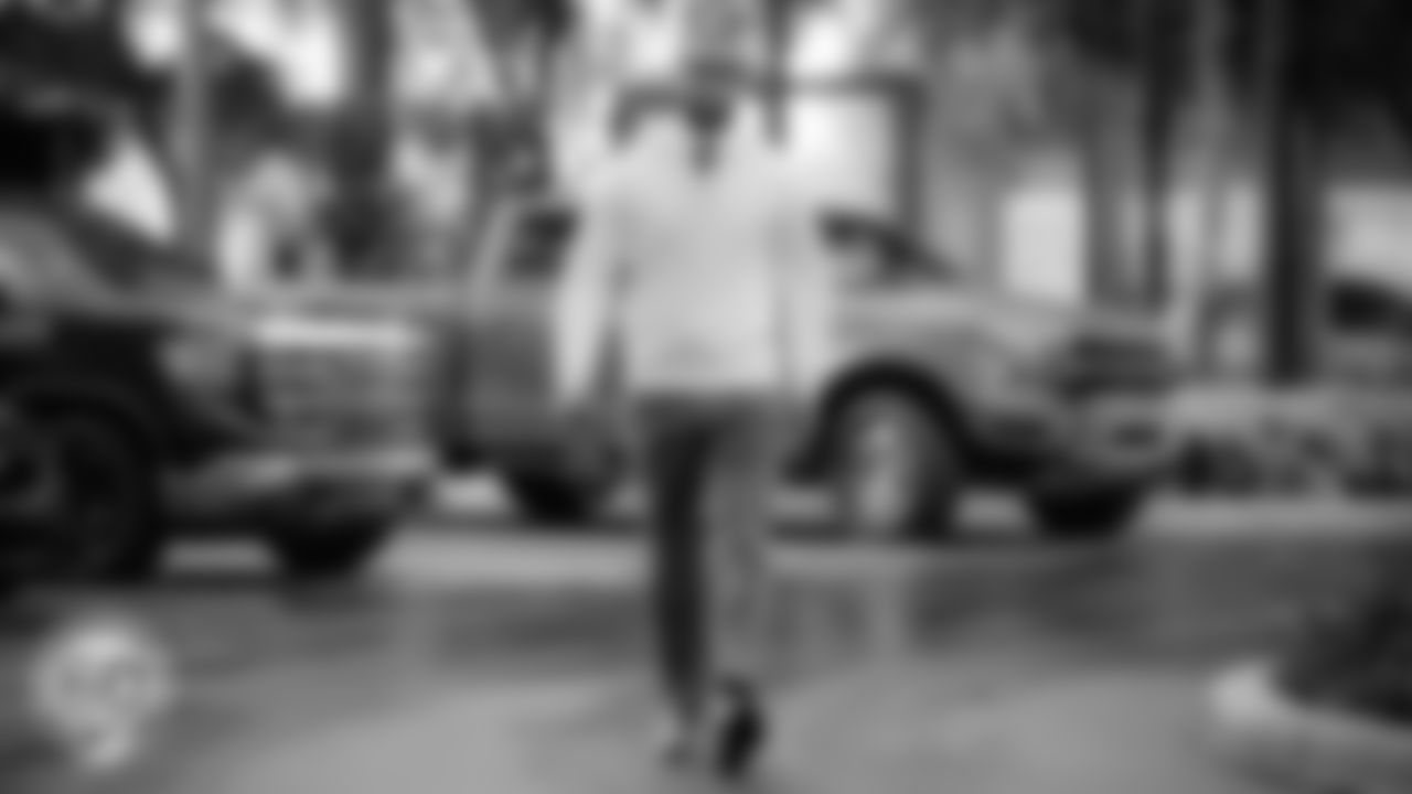 Miami Dolphins safety Dante Trader Jr. (11) arrives before an NFL football game against the Cincinnati Bengals on Sunday, Dec. 21, 2025 in Miami Gardens, FL. (Raul Maristany/Miami Dolphins via AP)