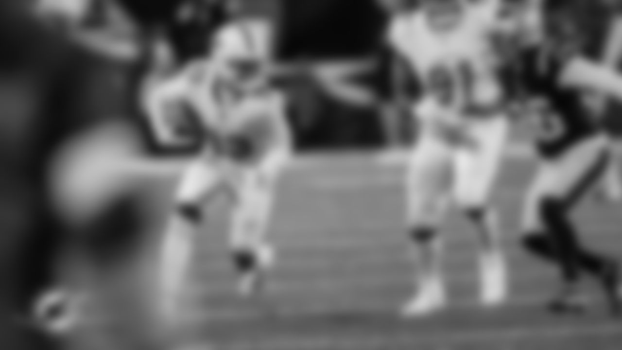 Miami Dolphins cornerback Jason Marshall Jr. (33) recovers a blocked ball during an NFL football game against the New England Patriots on Sunday, Jan. 4, 2026 in Foxborough, MA. (Tomas Diniz Santos/Miami Dolphins via AP)