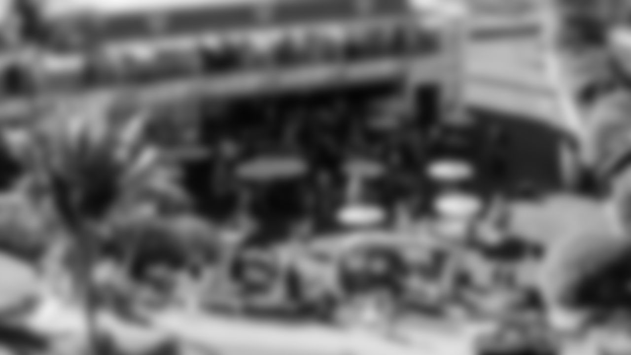 General view of South Plaza at Hard Rock Stadium before an NFL football game against the Tampa Bay Buccaneers on Sunday, Dec. 28, 2025 in Miami Gardens, FL. (Lauren Sopourn/Miami Dolphins via AP)