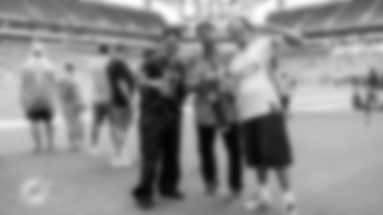 XX before an NFL football game against the New Orleans Saints on Sunday, Nov. 30, 2025 in Miami Gardens, FL. (Tomas Diniz Santos/Miami Dolphins via AP)