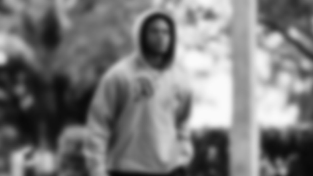 Miami Dolphins cornerback Jason Marshall Jr. (33) arrives before an NFL football game against the New Orleans Saints on Sunday, Nov. 30, 2025 in Miami Gardens, FL. (Tomas Diniz Santos/Miami Dolphins via AP)