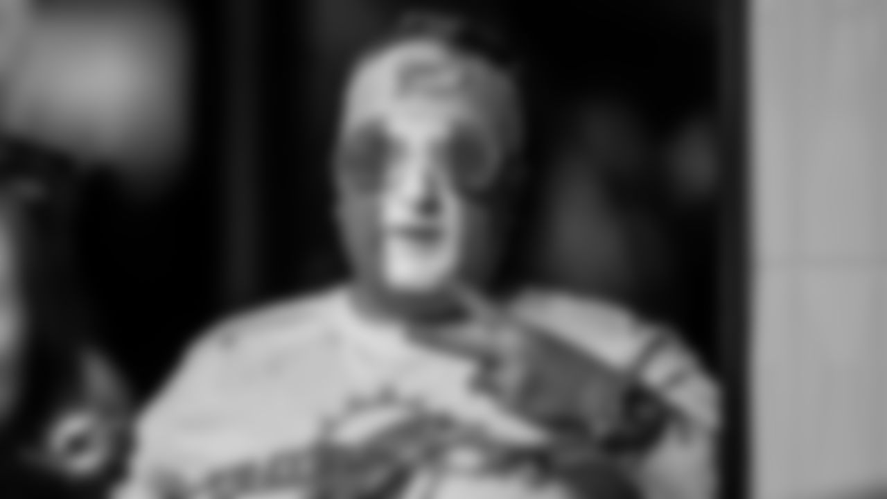 A Miami Dolphins fan poses during an NFL football game against the Atlanta Falcons on Sunday, Oct. 26, 2025 in Atlanta, GA. (Tomas Diniz Santos/Miami Dolphins via AP)