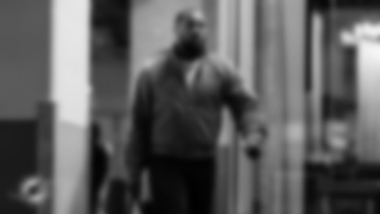 Miami Dolphins linebacker Bradley Chubb (2) arrives before an NFL football game against the Atlanta Falcons on Sunday, Oct. 26, 2025 in Atlanta, GA. (Tomas Diniz Santos/Miami Dolphins via AP)