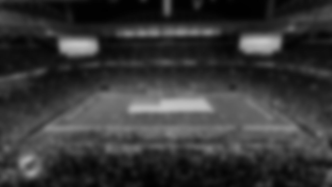 General view of National Anthem before an NFL football game between the Miami Dolphins and Baltimore Ravens on Thursday, Oct. 30, 2025 in Miami Gardens, FL. (AJ Shorter/Miami Dolphins via AP)