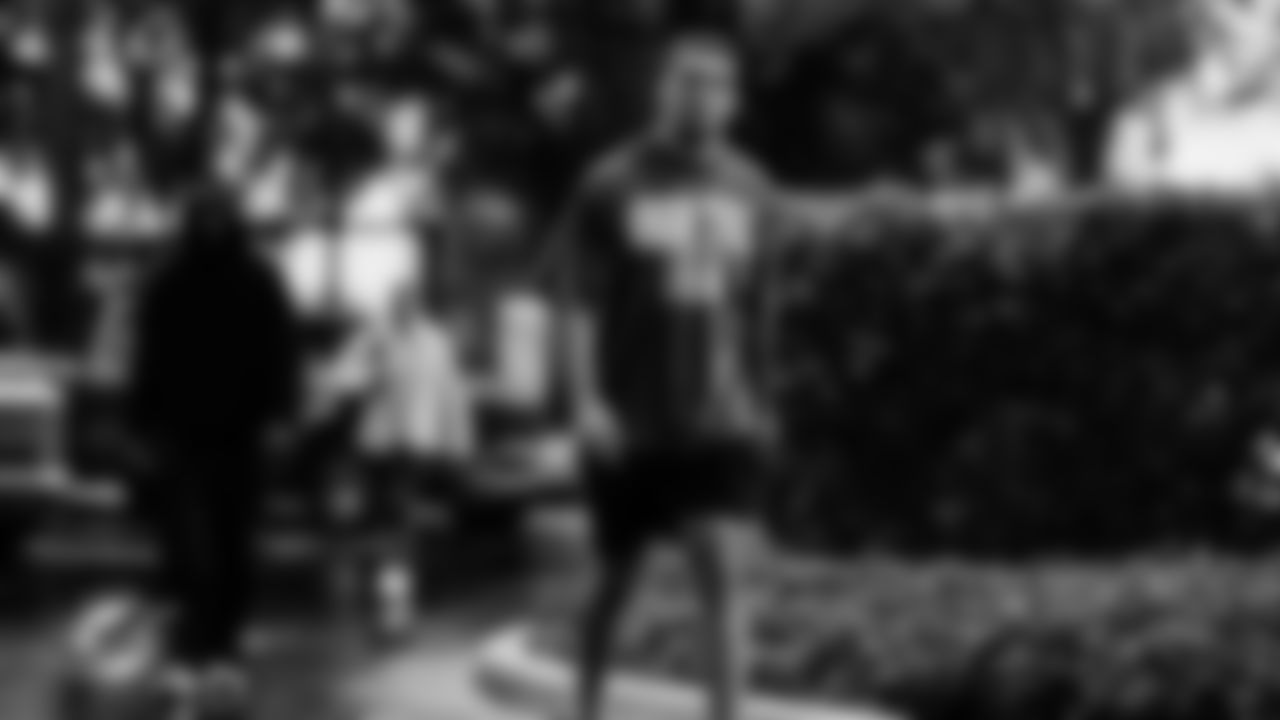 Miami Dolphins wide receiver Nick Westbrook-Ikhine (18) arrives before an NFL football game against the New Orleans Saints on Sunday, Nov. 30, 2025 in Miami Gardens, FL. (Tomas Diniz Santos/Miami Dolphins via AP)