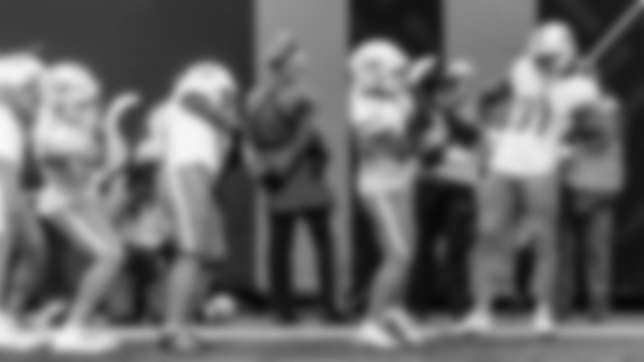 Miami Dolphins running back Ollie Gordon II (31) celebrates during an NFL football game against the New York Jets on Sunday, Dec. 7, 2025 in East Rutherford, NJ. (Raul Maristany/Miami Dolphins via AP)