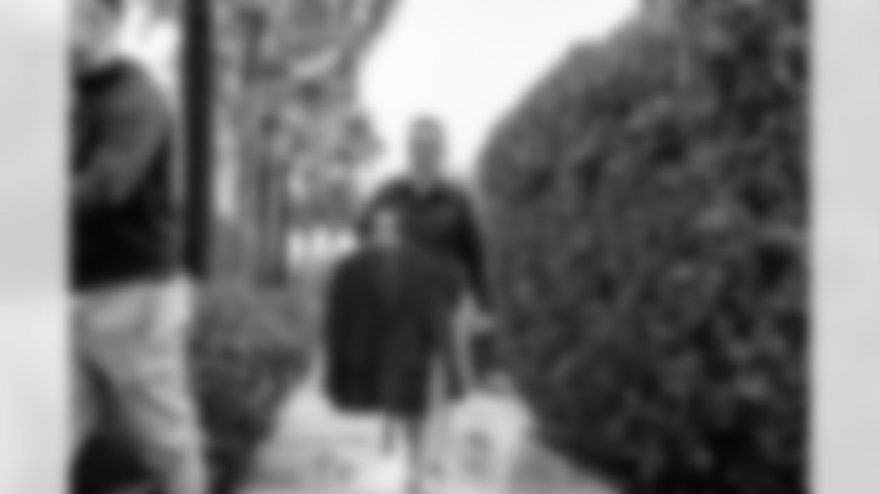 Miami Dolphins head coach Jeff Hafley arrives to the Baptist Health Training Facility on Thursday, Jan. 22, 2026, in Miami Gardens, Fla. (Peter McMahon/Miami Dolphins)