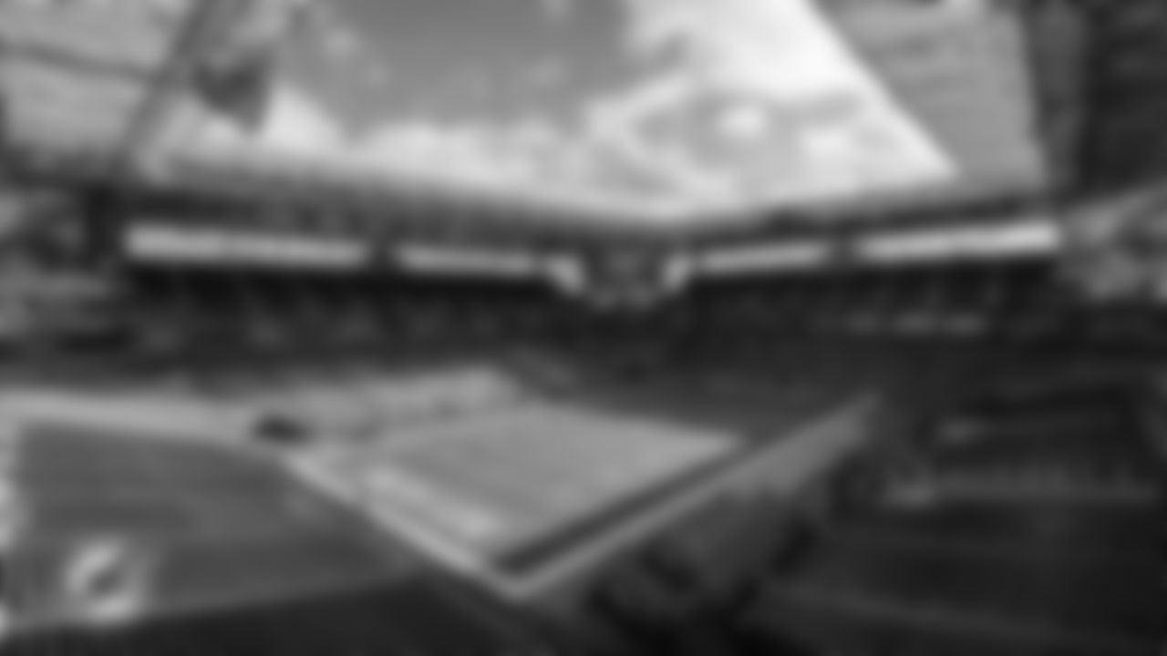 General view of Hard Rock Stadium before an NFL football game between the Miami Dolphins and the Buffalo Bills on Sunday, Nov. 9, 2025 in Miami Gardens, Fla. (Kevin Tubbergen/Miami Dolphins via AP)