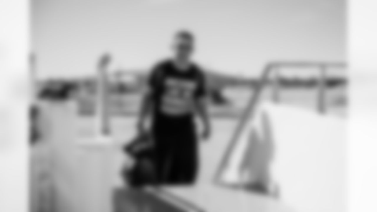 Miami Dolphins wide receivers coach Robert Prince during arrivals to the plane for travel to Boston on Saturday, Jan. 3, 2026, in Fort Lauderdale, Fla. (Tomas Diniz Santos/Miami Dolphins)