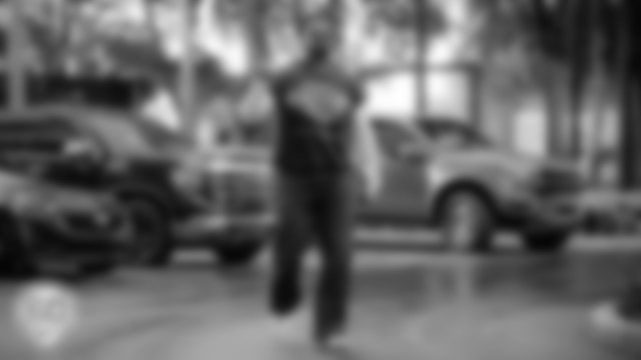 Miami Dolphins offensive tackle Austin Jackson (73) arrives before an NFL football game against the Cincinnati Bengals on Sunday, Dec. 21, 2025 in Miami Gardens, FL. (Raul Maristany/Miami Dolphins via AP)