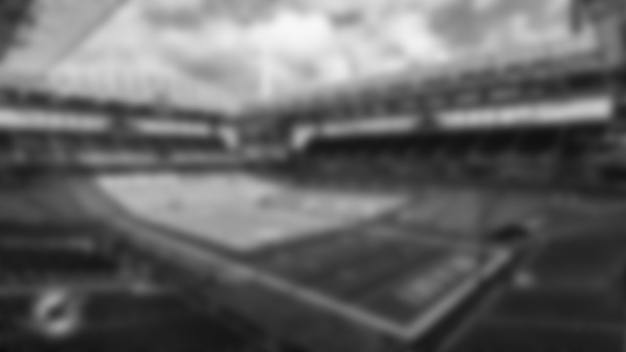 General view of Hard Rock Stadium before an NFL football game between the Miami Dolphins and the Buffalo Bills on Sunday, Nov. 9, 2025 in Miami Gardens, Fla. (Kevin Tubbergen/Miami Dolphins via AP)