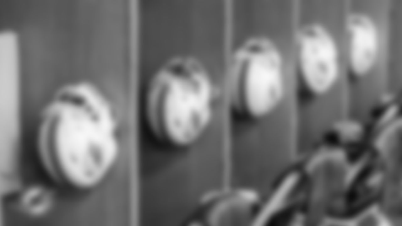 Miami Dolphins locker room before an NFL football game against the Pittsburgh Steelers on Monday, Dec. 15, 2025 in Pittsburgh, PA. (Tomas Diniz Santos/Miami Dolphins via AP)