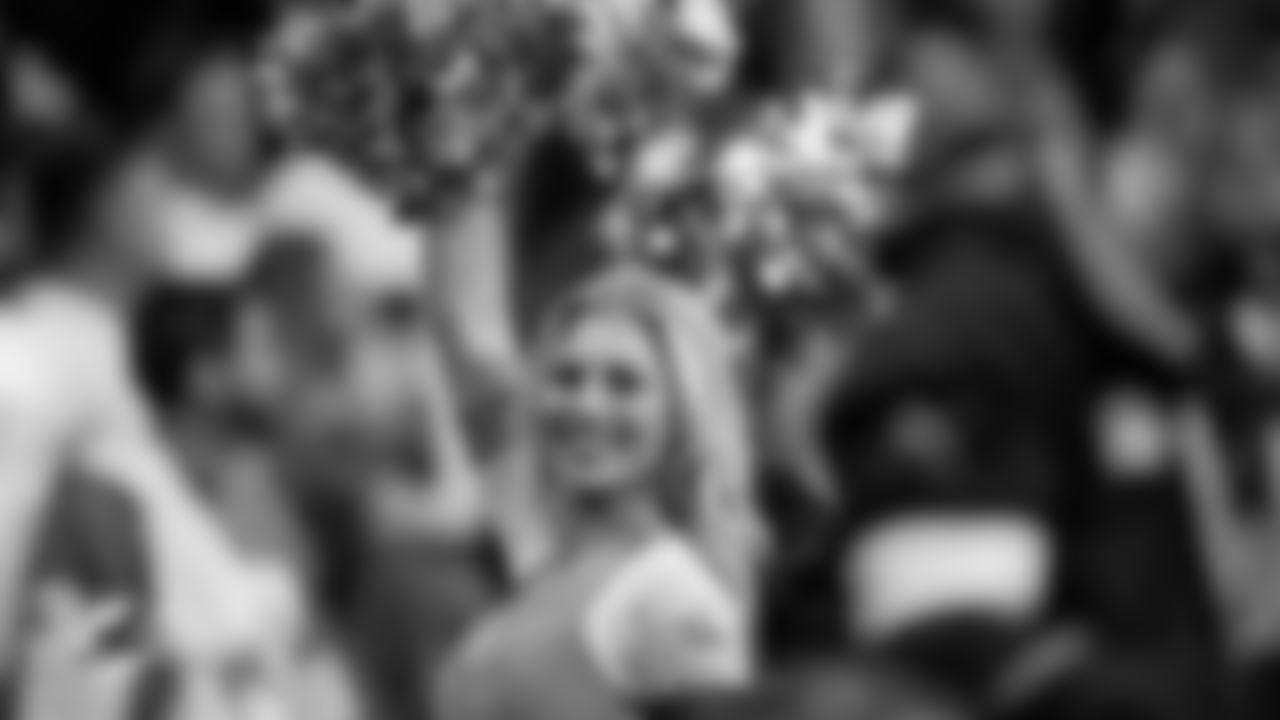 Miami Dolphins Cheerleader Haylee E. performs during an NFL football game against the Washington Commanders on Sunday, Nov. 16, 2025 in Madrid. (Tomas Diniz Santos/Miami Dolphins via AP)