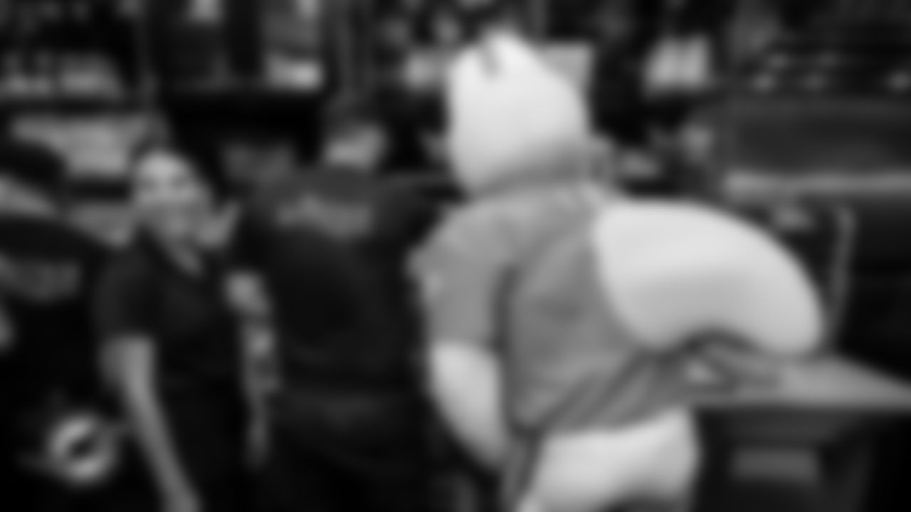 TD hops behind the counter at Sanguich.