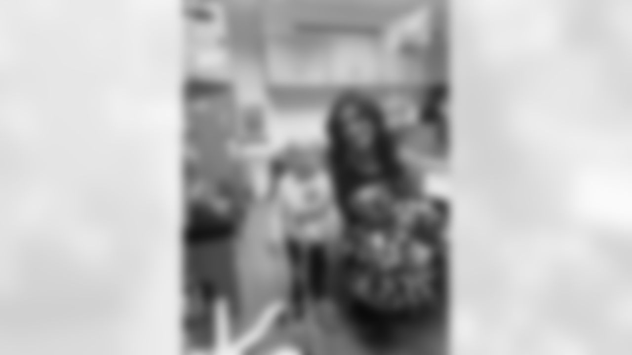 Eagles Cheerleaders celebrate Crucial Catch in Week 5 against the Broncos by making sashes during a visit to the Children's Hospital of Philadelphia.