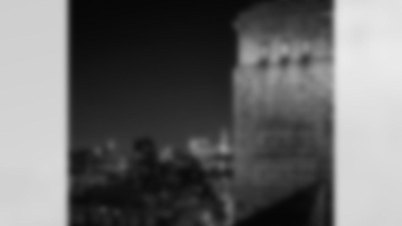 Philadelphia is lit up green as the Eagles head into the playoffs.