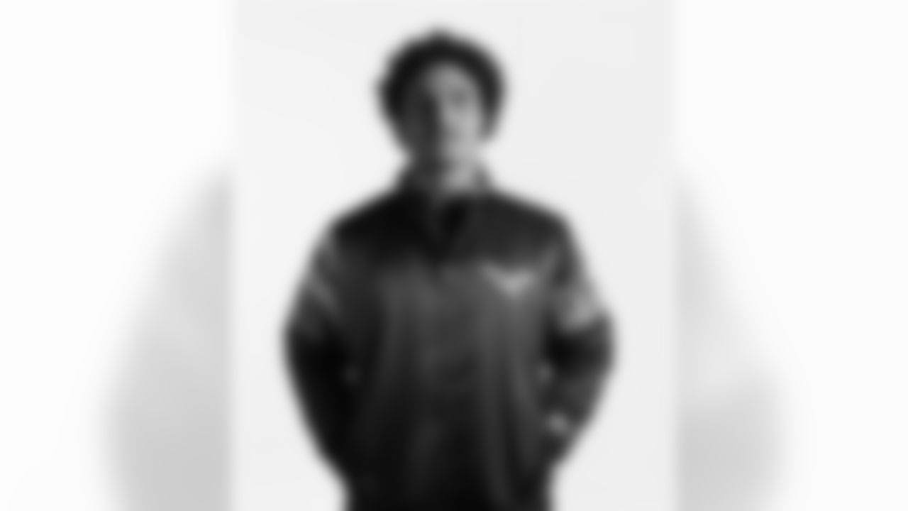 Jaelan Phillips and Nakobe Dean in the new Eagles starter jackets.