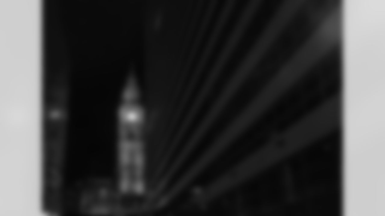 Philadelphia is lit up green as the Eagles head into the playoffs.